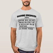 Scheepswerktuigkundige Noun Oceaan Engineering Zei T-shirt (Voorkant)