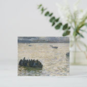 Scheepswerven die naar huis terugkeren op de Elbe Briefkaart (Staand voorkant)