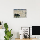 Scheepswerven die naar huis terugkeren op de Elbe Poster (Thuiskantoor)