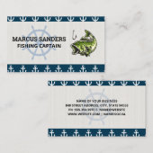 Scheepswiel | Ankerpatroon | Bass Fish Visitekaartje (Voorkant / Achterkant)