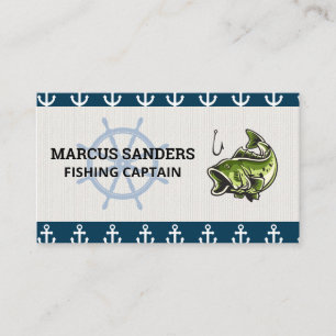 Scheepswiel   Ankerpatroon   Bass Fish Visitekaartje