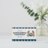 Scheepswiel | Ankerpatroon | Crab Logo Visitekaartje (Staand voorkant)
