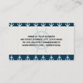 Scheepswiel | Ankerpatroon | Crab Logo Visitekaartje (Achterkant)