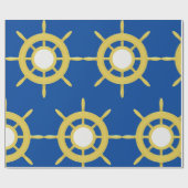 Scheepswiel Cadeaupapier (Vlak)