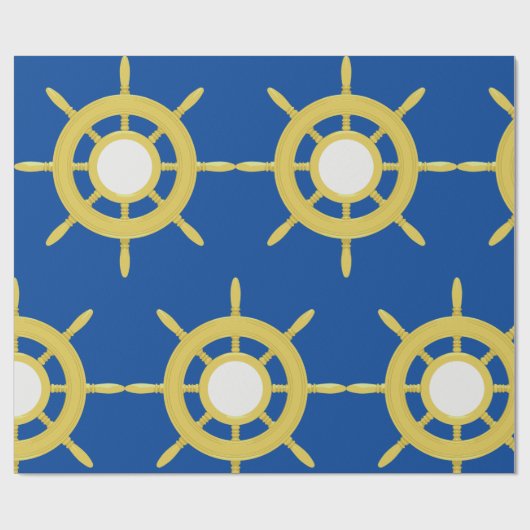Scheepswiel Cadeaupapier (Vlak)