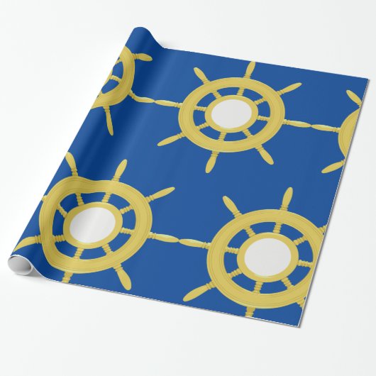 Scheepswiel Cadeaupapier (Uitgerold)