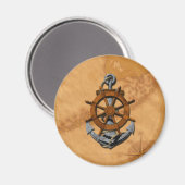 Scheepswiel en ankerplaats magneet (Voorkant / Achterkant)