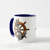 Scheepswiel en ankerplaats mok (Voorkant links)