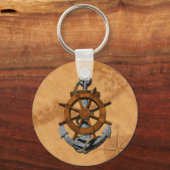 Scheepswiel en ankerplaats sleutelhanger (Voorkant)