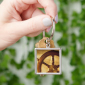 Scheepswiel en -kaart sleutelhanger (Hand)
