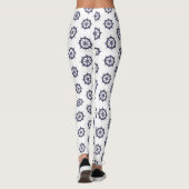 Scheepswiel marine Nautical Boat Kapitein Sailors Leggings (Achterkant)