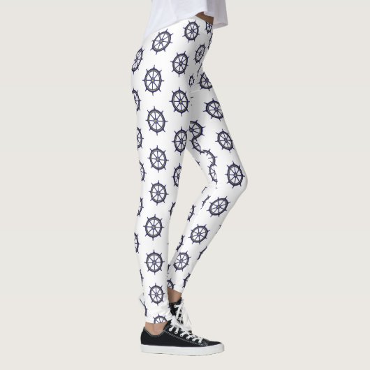 Scheepswiel marine Nautical Boat Kapitein Sailors Leggings (Rechts)