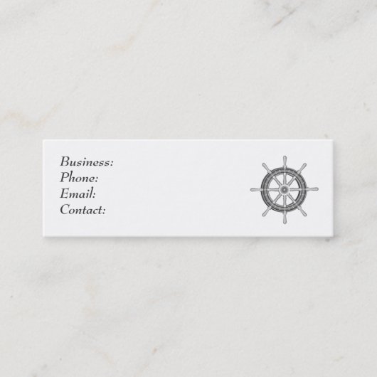 Scheepswiel Mini Visitekaartje (Voorkant)