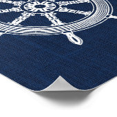 Scheepswiel Nautical Print (Hoek)