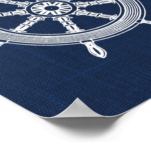 Scheepswiel Nautical Print (Hoek)