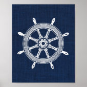 Scheepswiel Nautical Print (Voorkant)