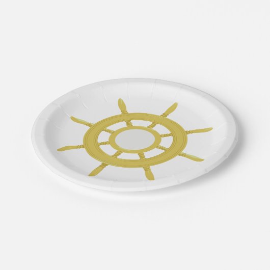 Scheepswiel Papieren Bordje (Gekanteld)