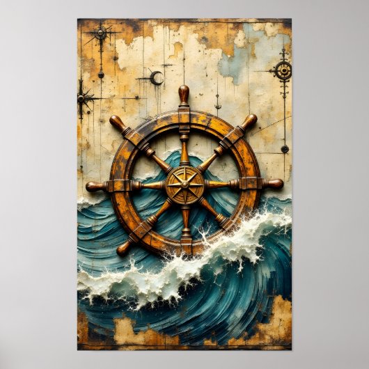 Scheepswiel Poster (Voorkant)