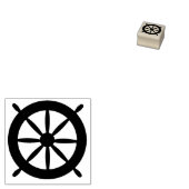 Scheepswiel Rubberstempel (Gestempeld)
