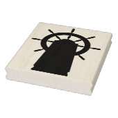 Scheepswiel Silhouette Rubber Art Stamp Rubberstempel (Stempel)
