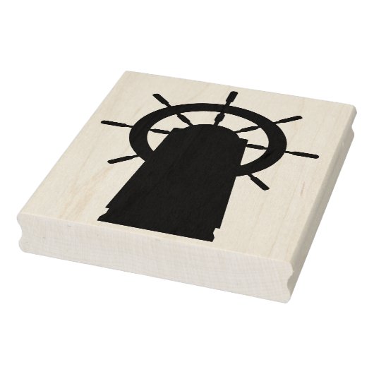 Scheepswiel Silhouette Rubber Art Stamp Rubberstempel (Stempel)