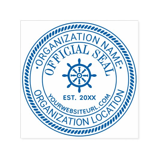Scheepswiel Touw #2 Officieel Stempel Naam Loc URL (Design)