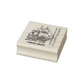  scheepswielboekplaat rubberstempel (Stempel)