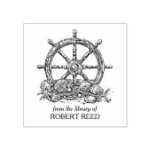  scheepswielboekplaat rubberstempel (Afrduk)