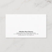 Scheepswielbootcharter Gevist Visitekaartje (Achterkant)