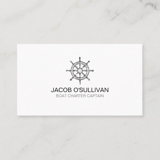 Scheepswielbootcharter Gevist Visitekaartje (Voorkant)
