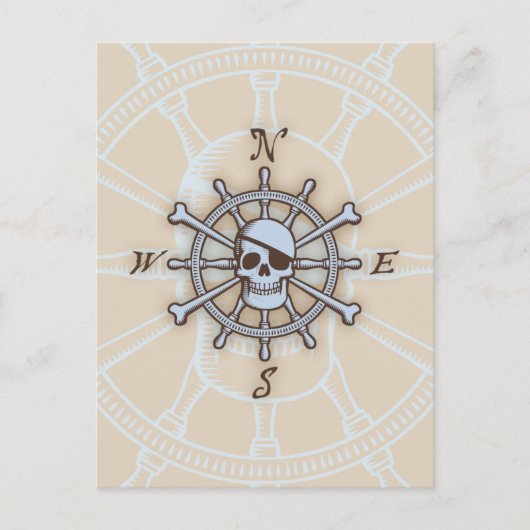 ScheepswielCompass-Roos Briefkaart (Voorkant)