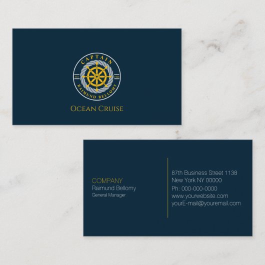 scheepswielhelm visitekaartje (Voorkant / Achterkant)