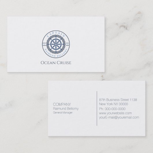 scheepswielhelm visitekaartje (Voorkant / Achterkant)