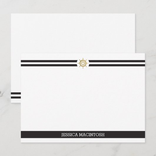 Scheepswielkaarten Notitiekaartje (Voorkant / Achterkant)