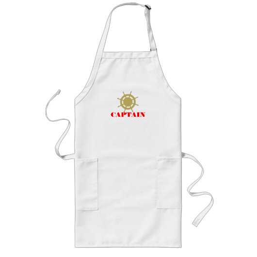 Scheepswielkapitein Lang Schort (Voorkant)