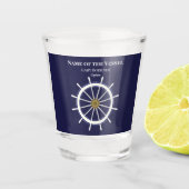 Scheepswielkapitein Shot Glass Glas (Voorkant)