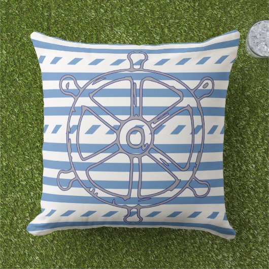 Scheepswielontwerp Buitenkussen (Gras)