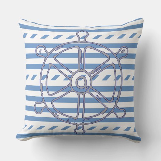 Scheepswielontwerp Buitenkussen (Voorkant)