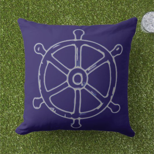 Scheepswielontwerp Buitenkussen (Gras)