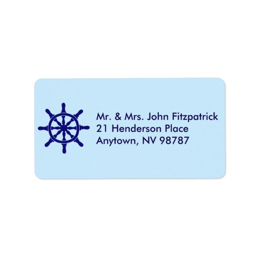 Scheepswielthema Etiket (Voorkant)