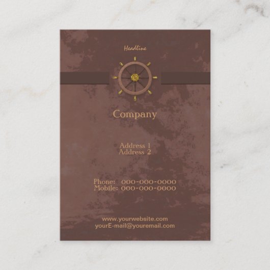 ScheepswielVisitekaartje Visitekaartje (Voorkant)