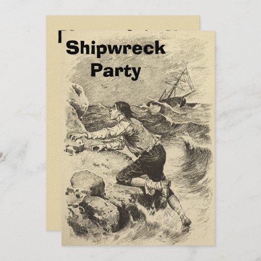 Scheepswrak 2 kaart (Voorkant / Achterkant)