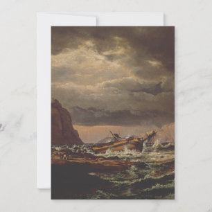 Scheepswrak aan de Noorse kust van Johan Dahl Kaart