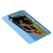 Scheepswrak Abstract blauw Magneet (Rechterzijde)