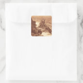 scheepswrak - Antiek voor verzend schip foto Vierkante Sticker (Tas)