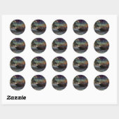 Scheepswrak bij Pixie Cove Ronde Sticker (Vel)