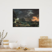Scheepswrak - Claude-Joseph Vernet Fine Art Poster (Keuken)