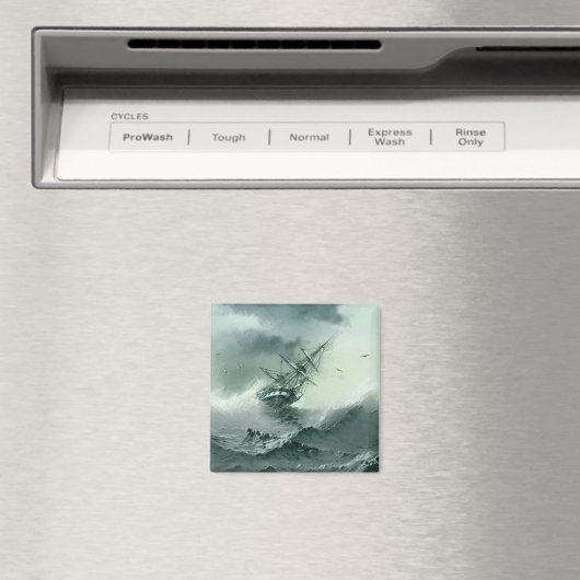 Scheepswrak (door Ivan Aivazovsky) Magneet (Insitu (Vaatwasser))