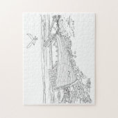 Scheepswrak Farr-baai Schotland Puzzel (Verticaal)