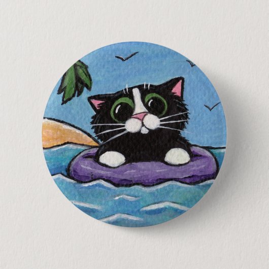 Scheepswrak — Kat art Button (Voorkant)